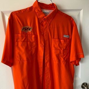 Columbia PFG fishing shirt- Oklahoma State U